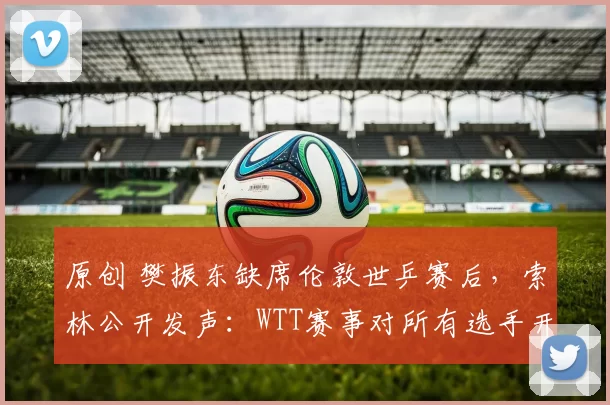 原创 樊振东缺席伦敦世乒赛后，索林公开发声：WTT赛事对所有选手开放！